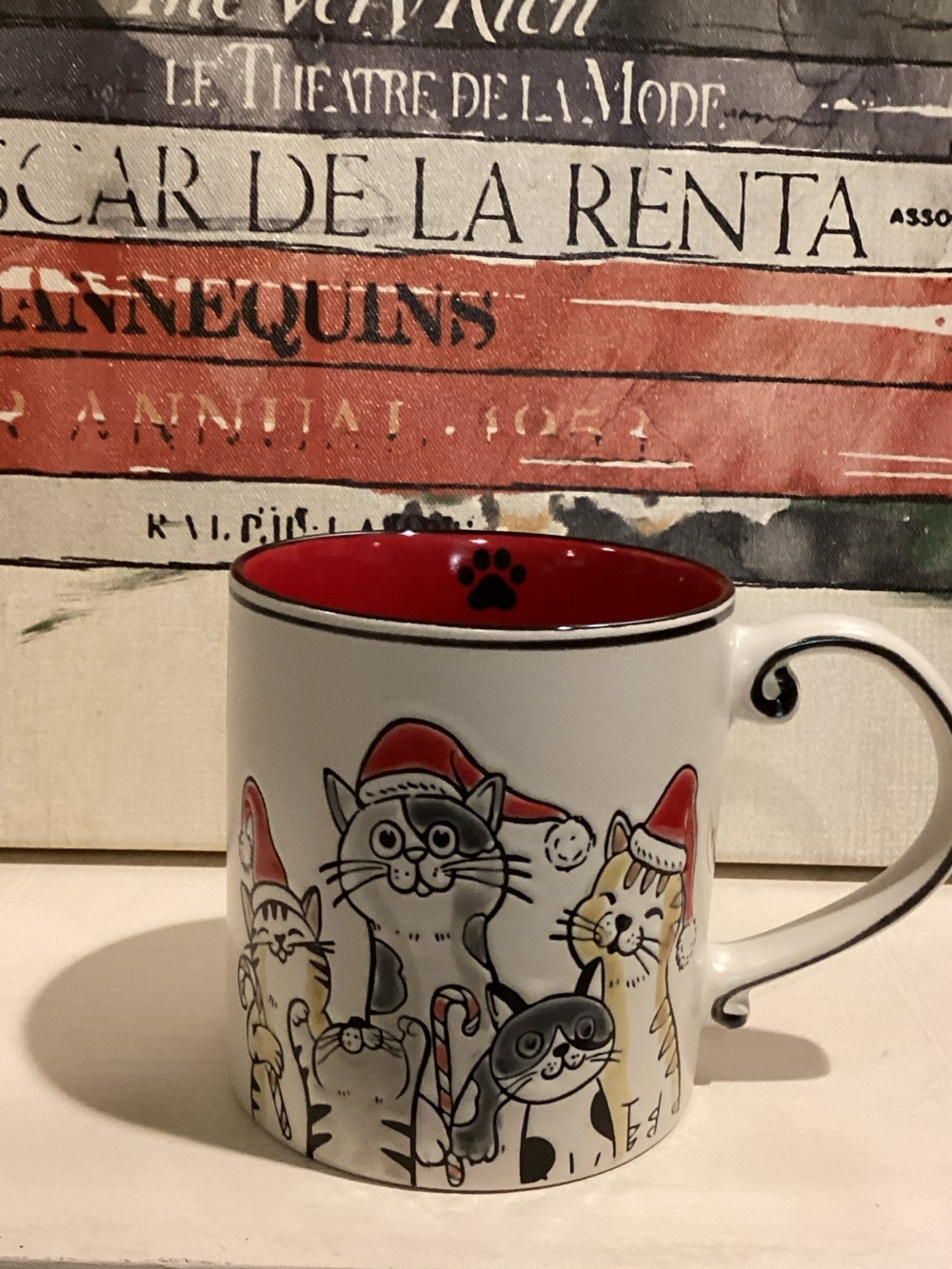 Cute Cat Holiday Ceramic Coffee Mug